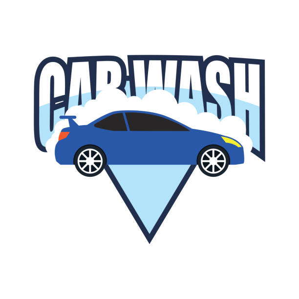 istock Car wash service logo, vector illustration stock illustration 1173838128