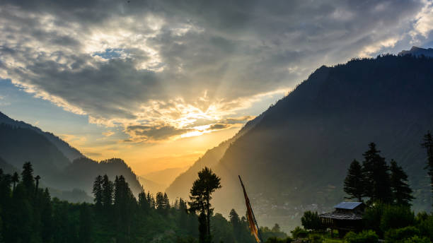 istock Sunset at Himalayan foothills 1173838389
