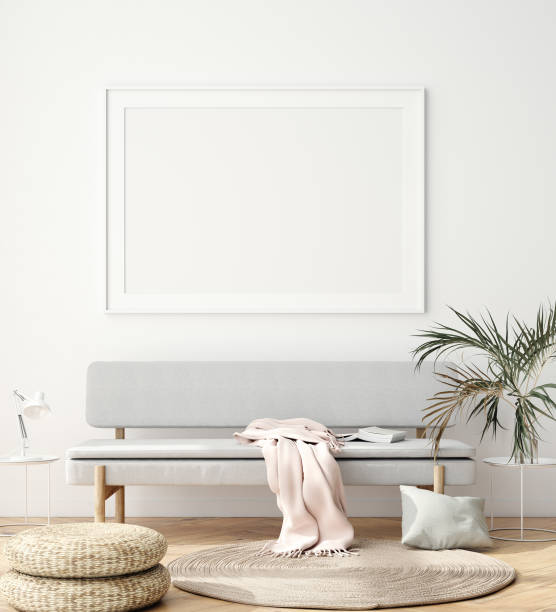 istock Interior wall, poster mock up, Scandinavian style 1173843218