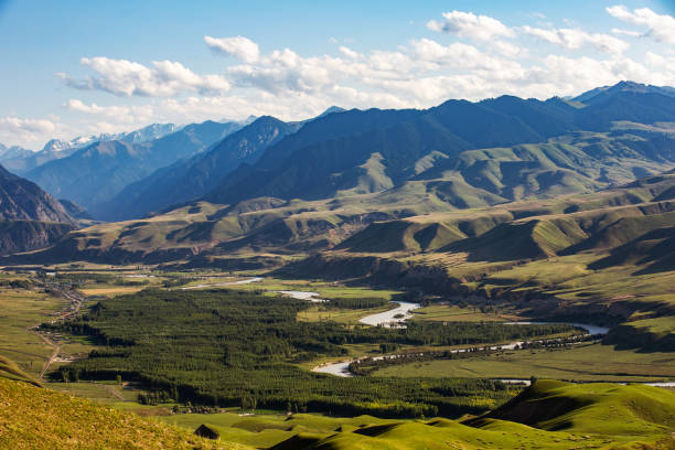 istock Mountain grassland scenery in Xinjiang, China 1173845757