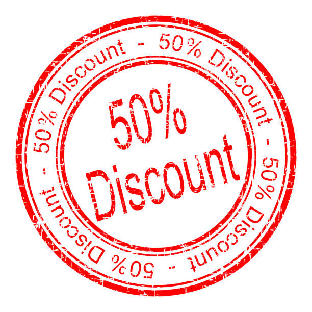 istock 50 Discount rubber stamp - illustration 1173848967