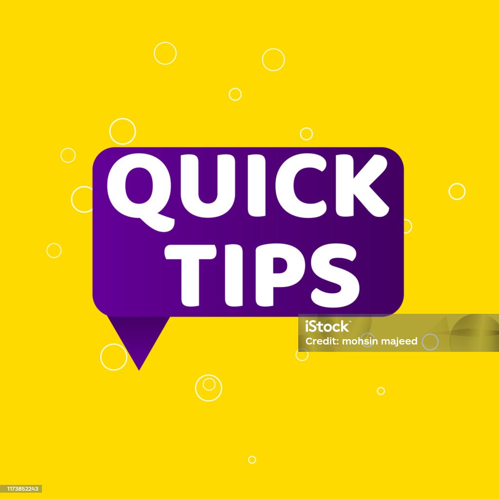Quick Tips Helpful Tricks Design Illustration Stock Illustration ...