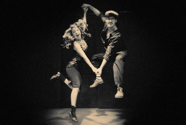 istock The swing dancers on the stage 1173854870