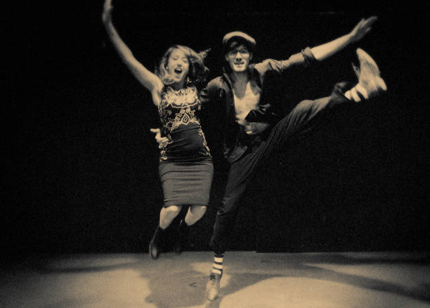 istock The swing dancers on the stage 1173854998