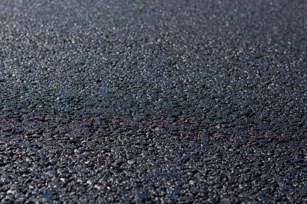 istock Asphalt road close-up, road works 1173874259