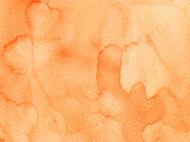 istock Hand painted abstract Watercolor Wet yellow and orange Background with stains. 1173877800