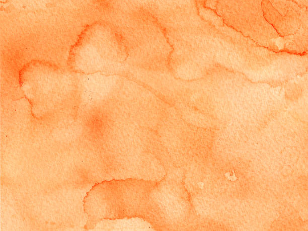 istock Hand painted abstract Watercolor Wet yellow and orange Background with stains. 1173878064