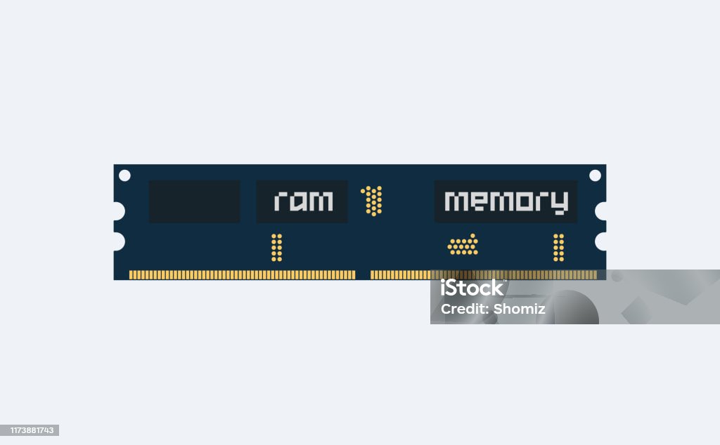 Computer Memory Doodle Computer Memory Stock Illustration - Download Image Now - Random Access ...