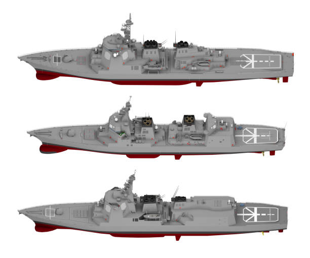 istock collection of warships isolated on white 1173888549