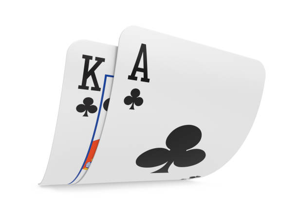 istock Pair of Ace and King Playing Cards Isolated 1173889457