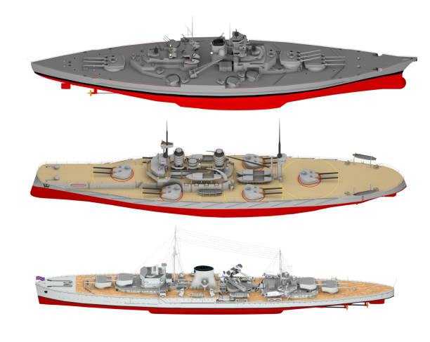 istock set of warships isolated on white 1173891188