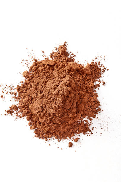 istock Cocoa powder isolated on a white background. Copy space. Top view 1173898371