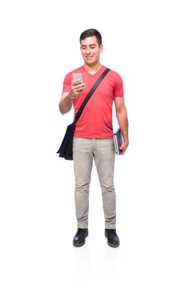 istock Happy university student looking at his phone 1173899425