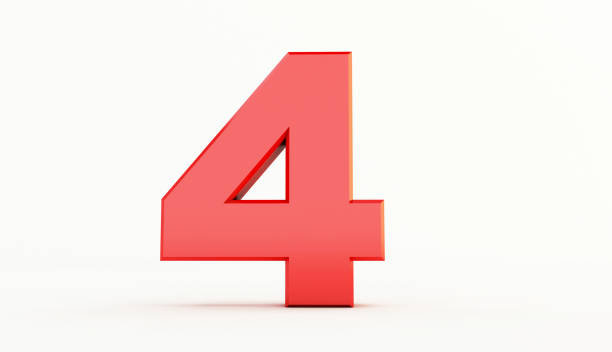 istock 3D rendering of Red Letter. red number set 1173907508