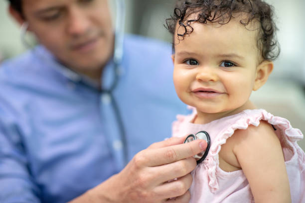 istock Happy baby medical check up 1173913649