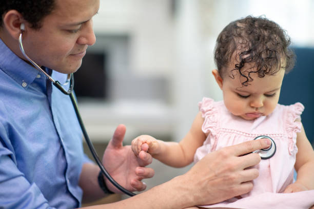 istock Happy baby medical check up 1173914312