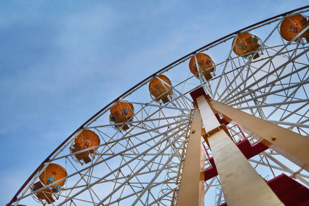 istock carousel Ferris wheel silhouette, merry-go-round 1173916070