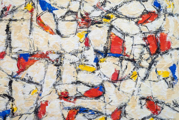 Abstract background hand painted art stock photo