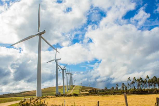 istock Wind turbines of a wind farm 1173921617