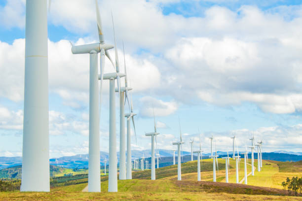 istock Wind turbines of a wind farm 1173921621