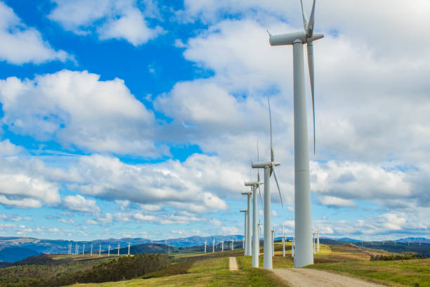istock Wind turbines of a wind farm 1173921695