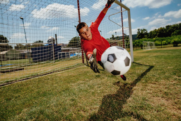 istock Successful teenager goalkeeper 1173924603
