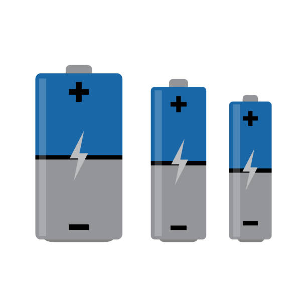 illustrations, cliparts, dessins animés et icônes de icône de vecteur de configuration de batterie d'isolement sur le fond blanc - cadmium