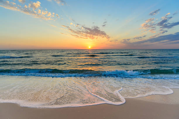 istock Waves at sunrise in the Mediterranean Sea, Tunisia 1173935016