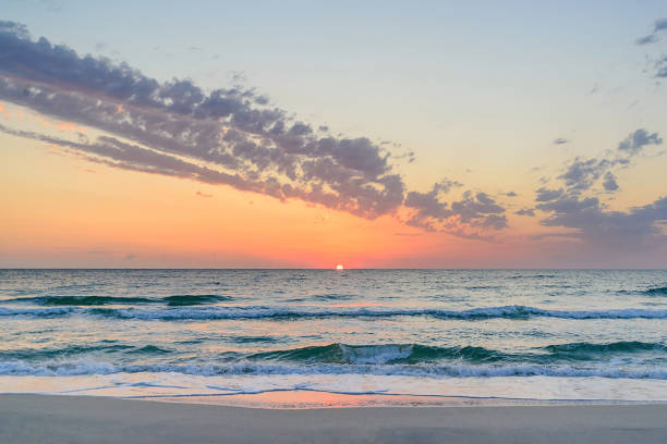 istock Long wave on the coast, dawn on the sea, Tunisia 1173935034