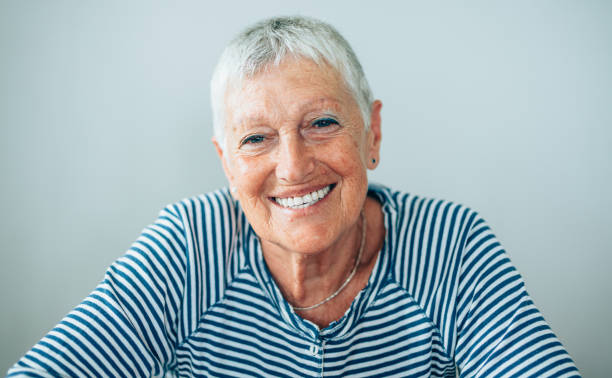 istock Confident and happy senior woman 1173941382