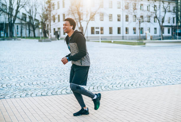 istock Afro-american sportsman running 1173941509