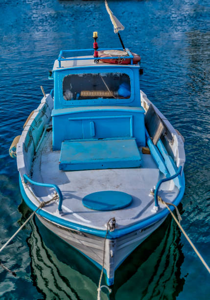 istock Greek Fishing Boat. Isolated. 1173947093