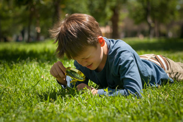 istock boy the Explorer of nature 1173951510
