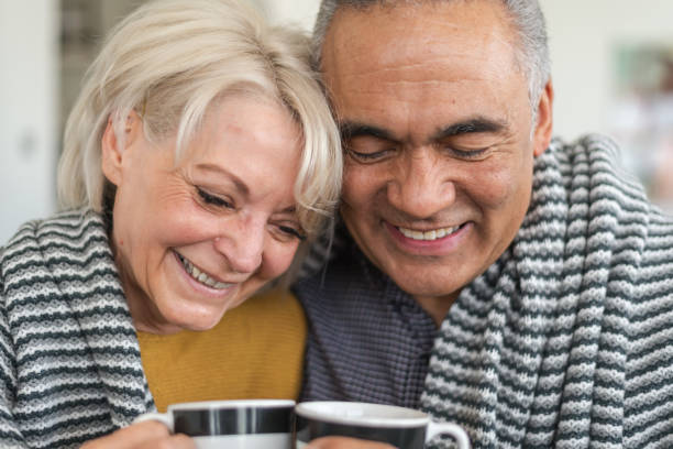 istock Mixed-race senior couple spend romantic evening together 1173952891