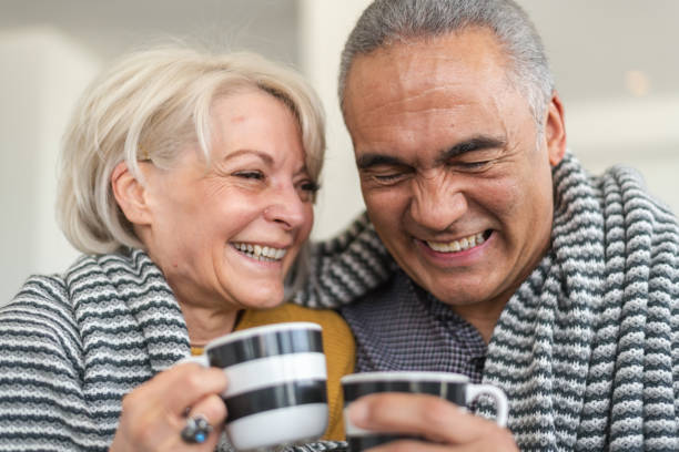 istock Mixed-race senior couple spend romantic evening together 1173952910