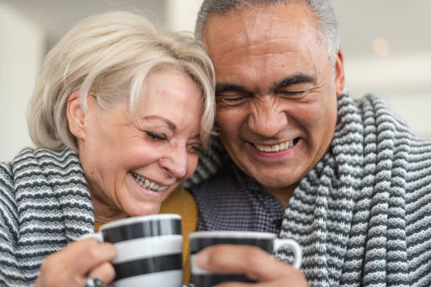 istock Mixed-race senior couple spend romantic evening together 1173952913