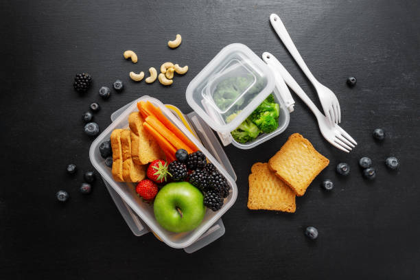 istock Healthy lunch to go packed in lunch box 1173963588