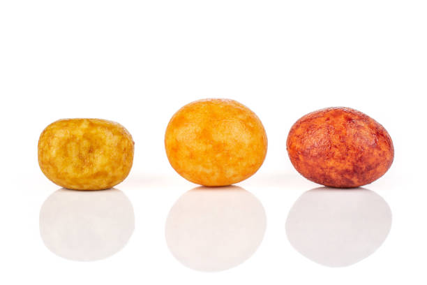 Group of three whole rice japan assortment isolated on white background