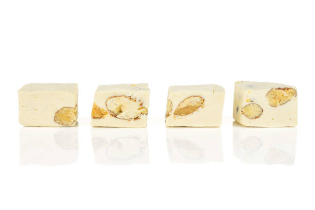 istock White nougat candy isolated on white 1173966079