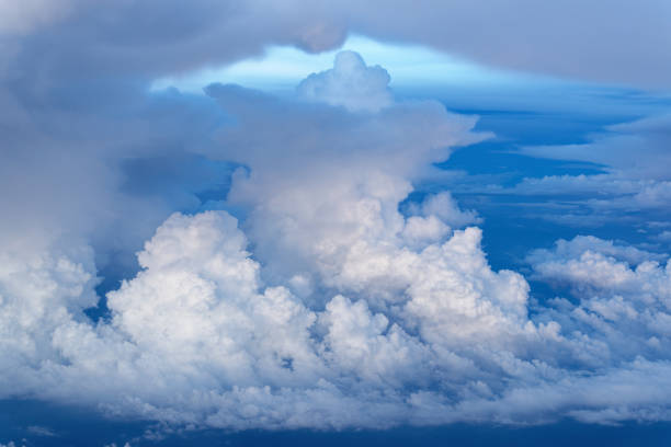 istock Amazing clouds formation in the blue sky 1173970463