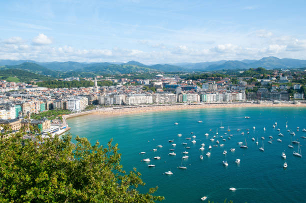 playa de la concha - playa de la concha fotografías e imágenes de stock