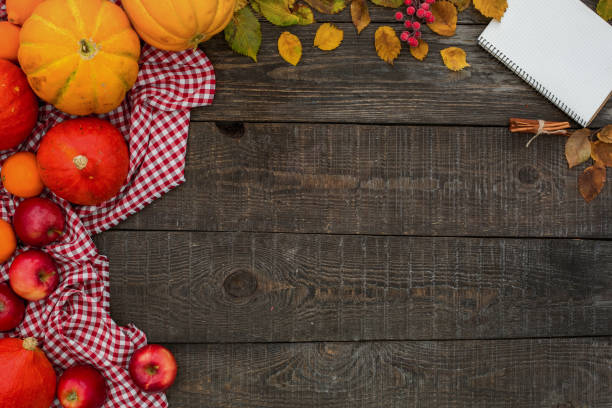 istock Halloween celebration holiday wooden table top view 1173976327
