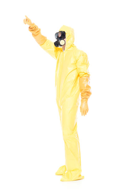 istock Man in protective clothing pointing 1173979144