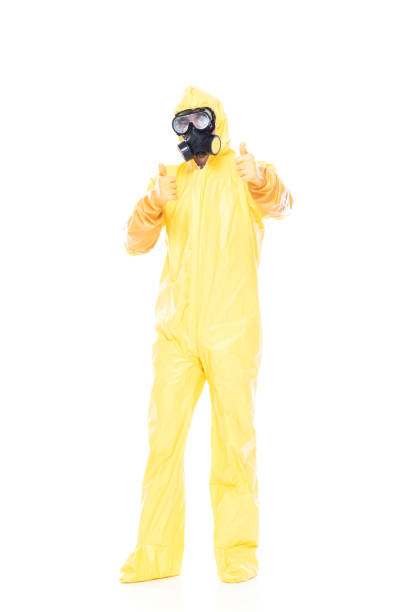 istock Man in protective clothing with thumbs up 1173980188