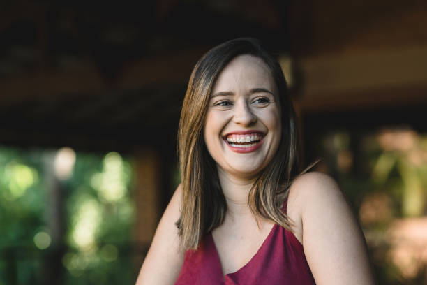 istock Young caucasian woman smiling 1173988346