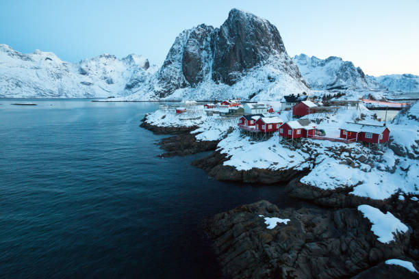 istock traditional norwegian wooden house rorbu 1173988996