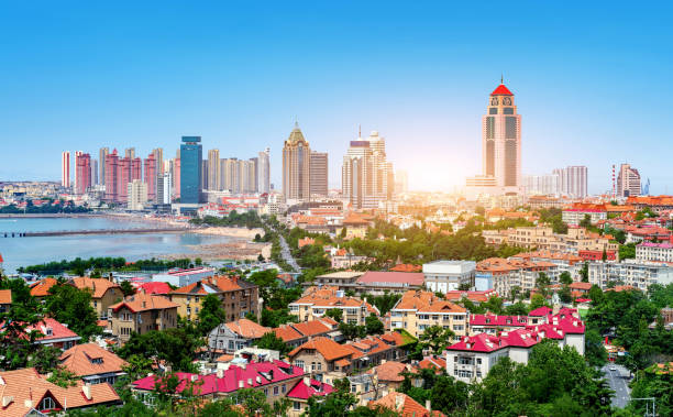 istock German-style historical buildings in Qingdao, China. 1173996986