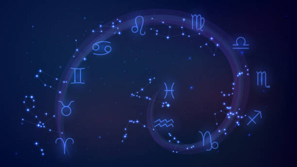 illustrations, cliparts, dessins animés et icônes de constellation du zodiaque - asterism