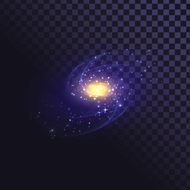 strukturelle glühende spirale, galaxie - fractal nebula infinity backgrounds stock-grafiken, -clipart, -cartoons und -symbole