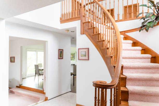istock Stairs in a residential house. 1174019987